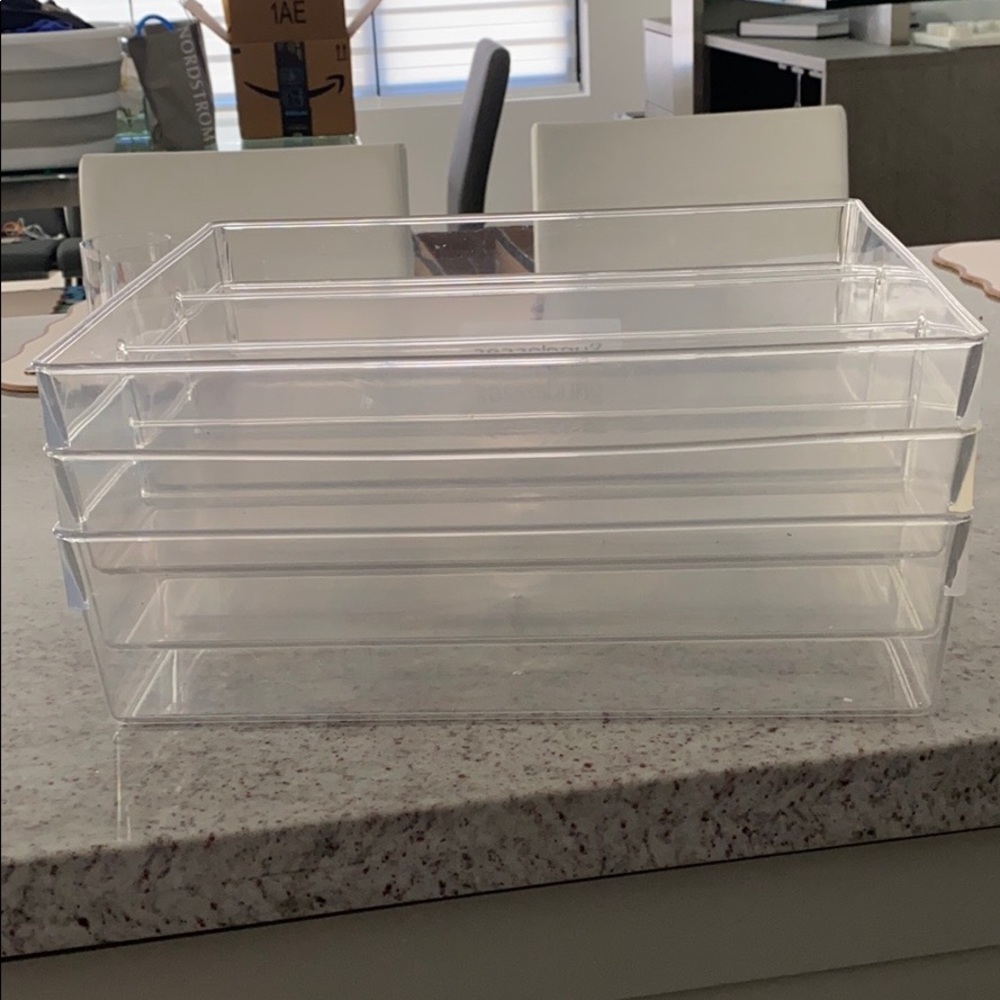 Clear drawer dividers/organizers